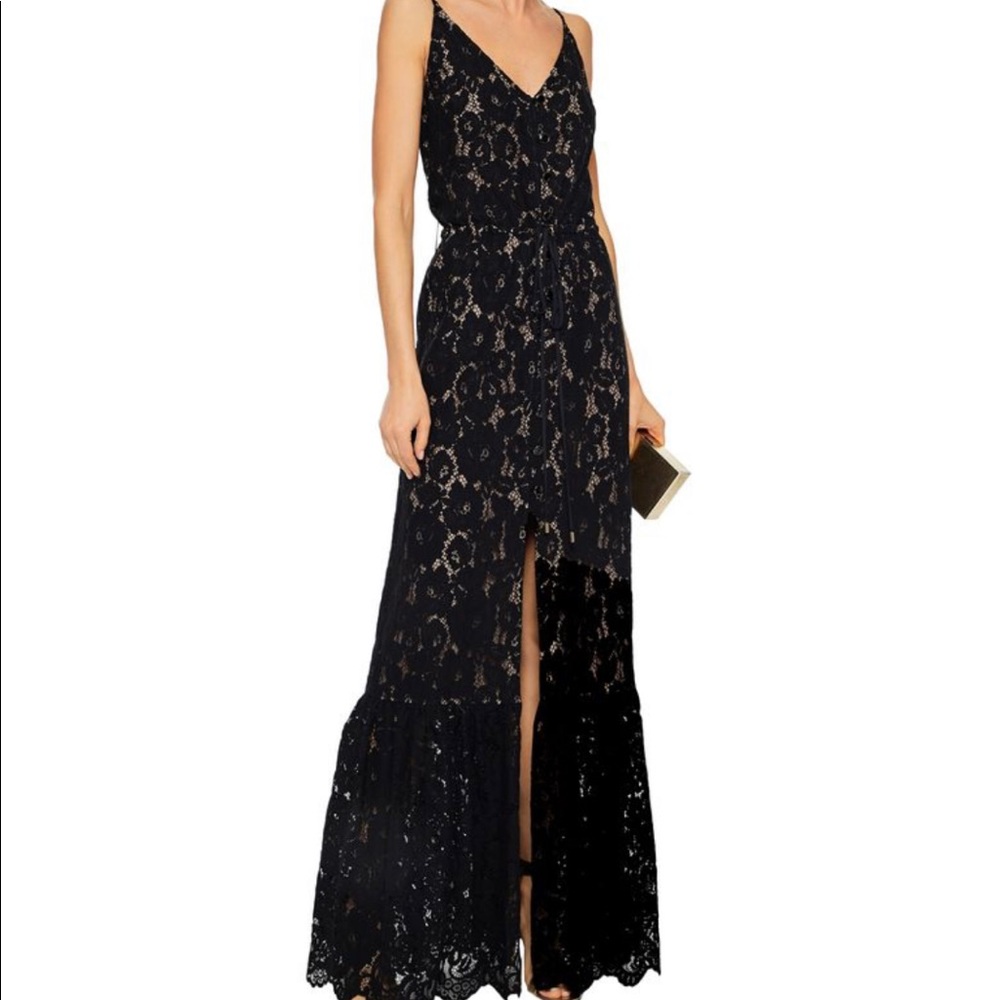 Lanvin Lace Buttoned Maxi Dress / Gown